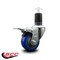 Service Caster 3'' Blue Poly Swivel 1-5/8'' Expanding Stem Caster Total Lock Brake SCC-EXTTL20S314-PPUB-BLUE-158 - alternate 3
